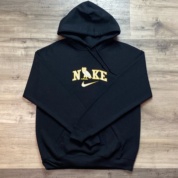 Mens Embroidered Drake OVO Hoodie Medium - Picture 2 of 3